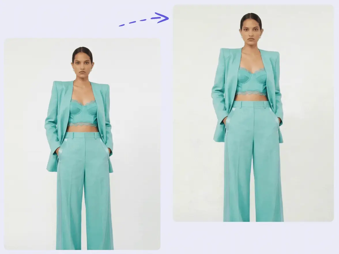 AI image to video animation for a garment photo