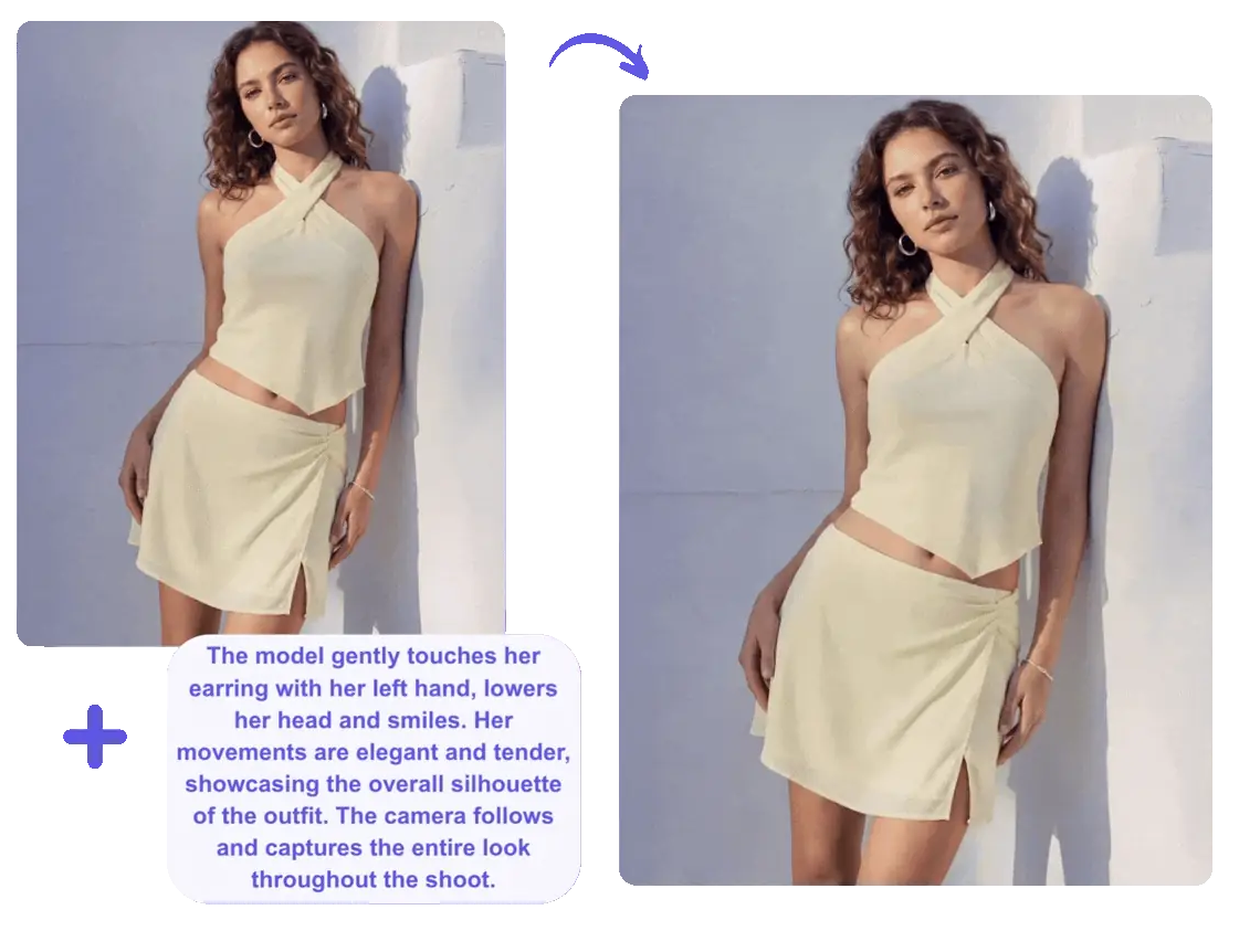 AI fashion video generator turning a garment image into video